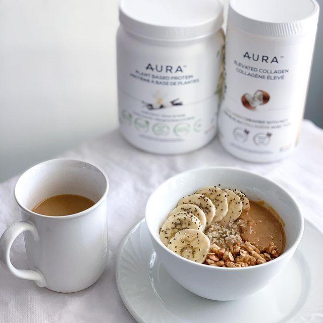 Salted Caramel Banana Oats & Elevated Coffee Recipe - AURA Nutrition