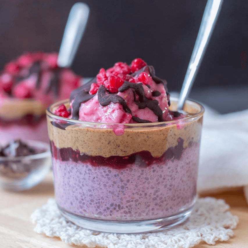 Raspberry Chia Pudding Recipe - AURA Nutrition