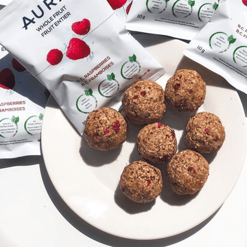 Peanut Butter & Raspberry Bites Recipe | AURA KITCHEN - AURA Nutrition