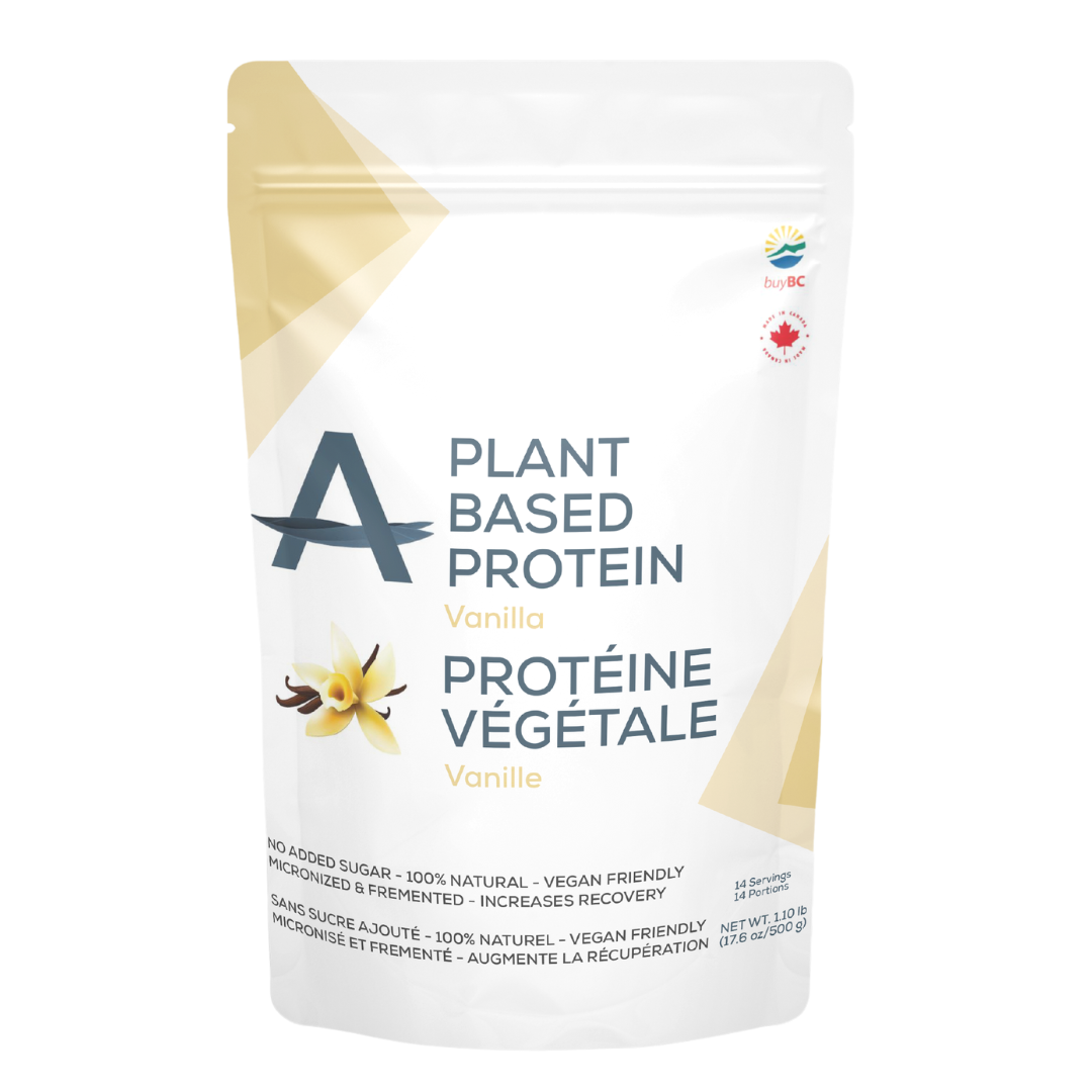 Vanilla Plant Based Protein Powder 500g - Essential Amino Acids, BCAA’s - Vegan, Zero Sugar
