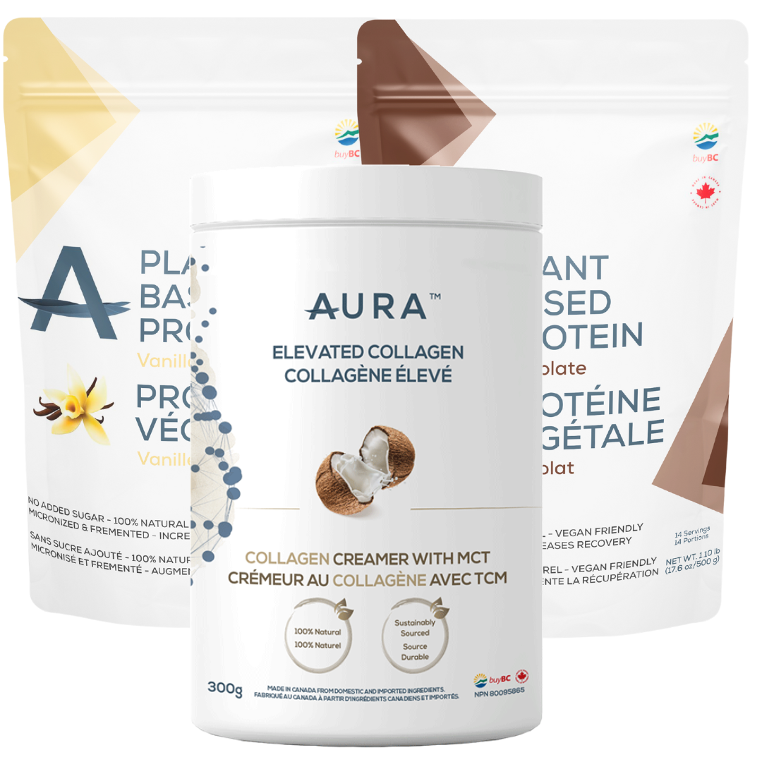 Ultimate Wellness Bundle - Get Vanilla & Chocolate Plant Based Protein Powder 500g + Elevated Collagen Creamer 300g