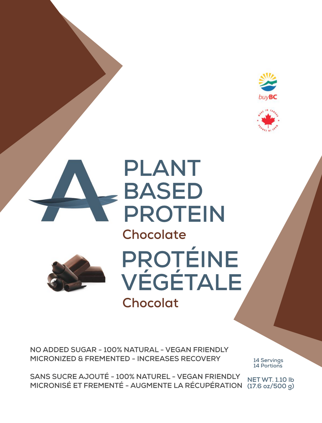 Chocolate Protein Bundle - Get 3 Chocolate Plant Based Protein Powder 500g