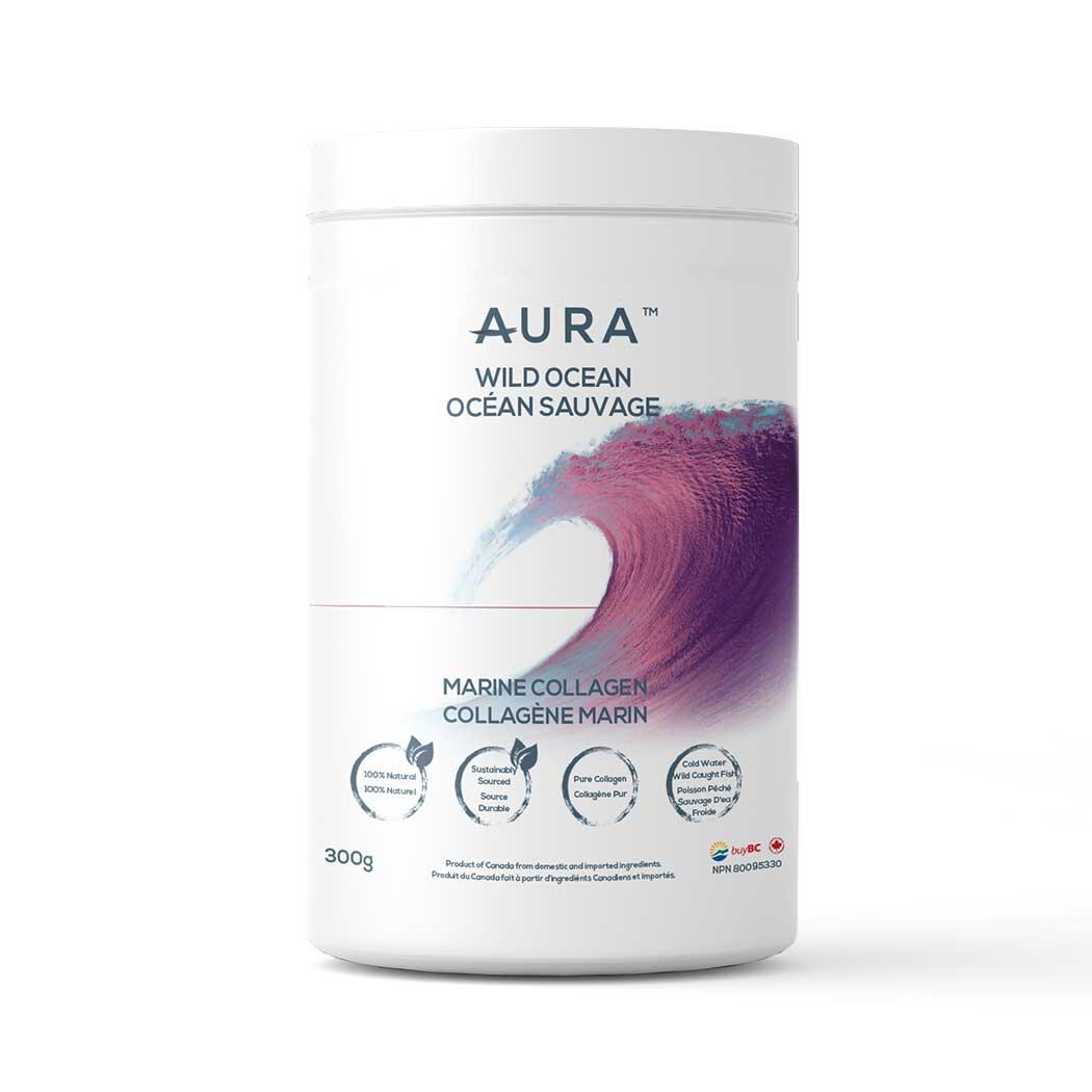 Wild Ocean Marine Collagen 300g - Tasteless, Build Lean Muscle, Burns Fat, Restores Skin’s Hydration - AURA Nutrition