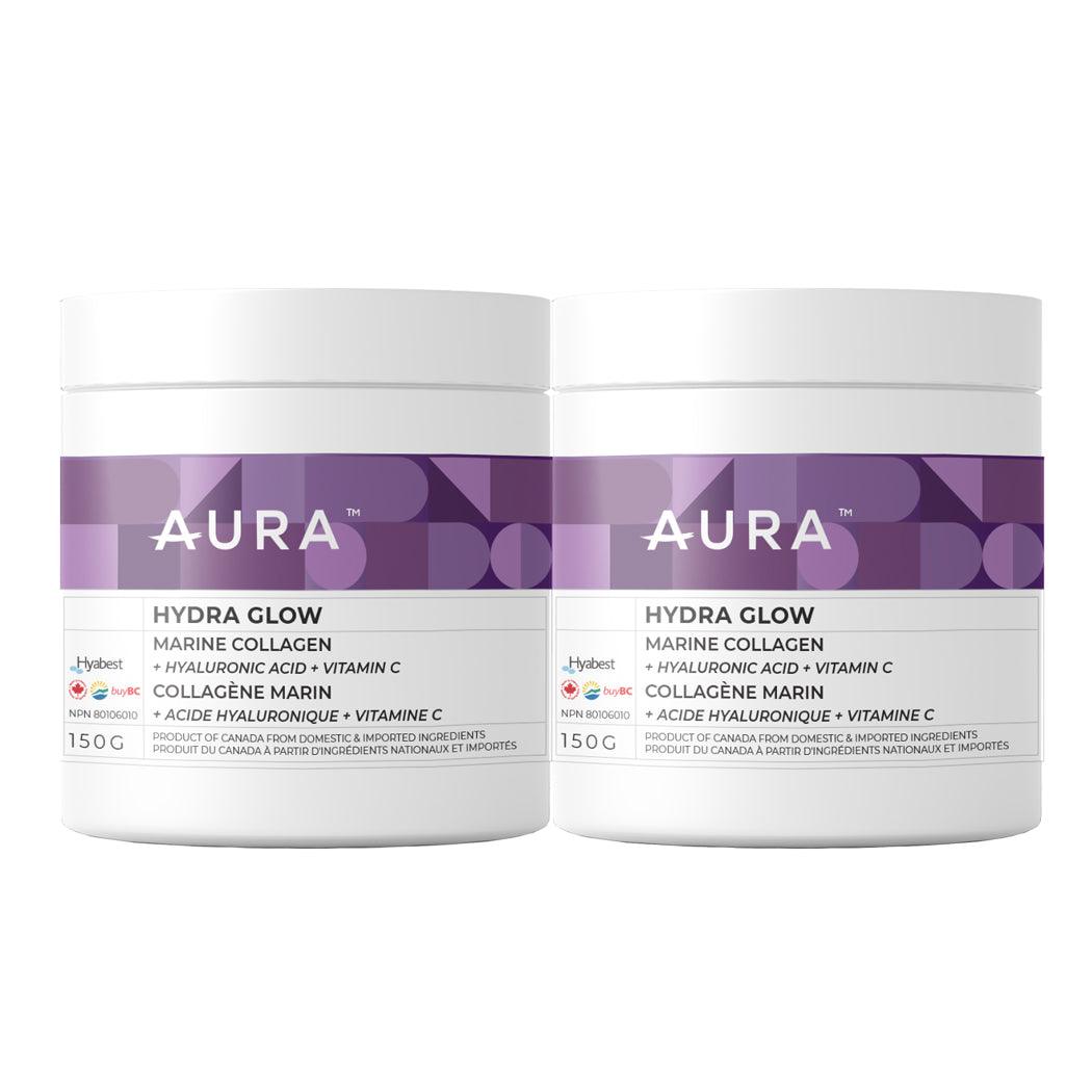 Hydra Glow Bundle - Get 2 Hydra Glow Marine Collagen 150g - AURA Nutrition
